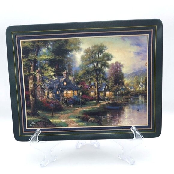 Thomas Kinkade Hometown Lake Limited Edition Porcelain Collectors Plate Bradford - Picture 1 of 4